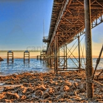 Beneath Mumbles Pier