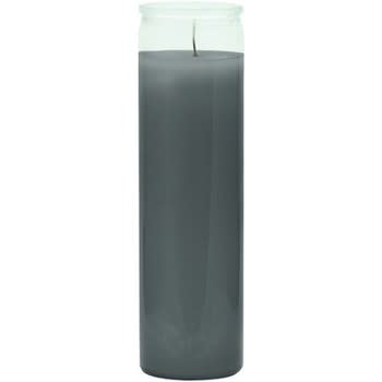 Grey Glass Candle