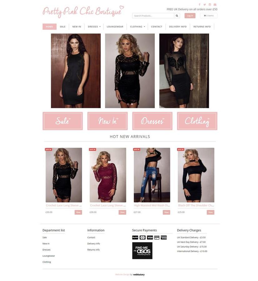 Chic clothing website top