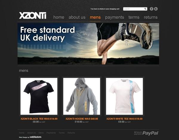 Hoodie website design store