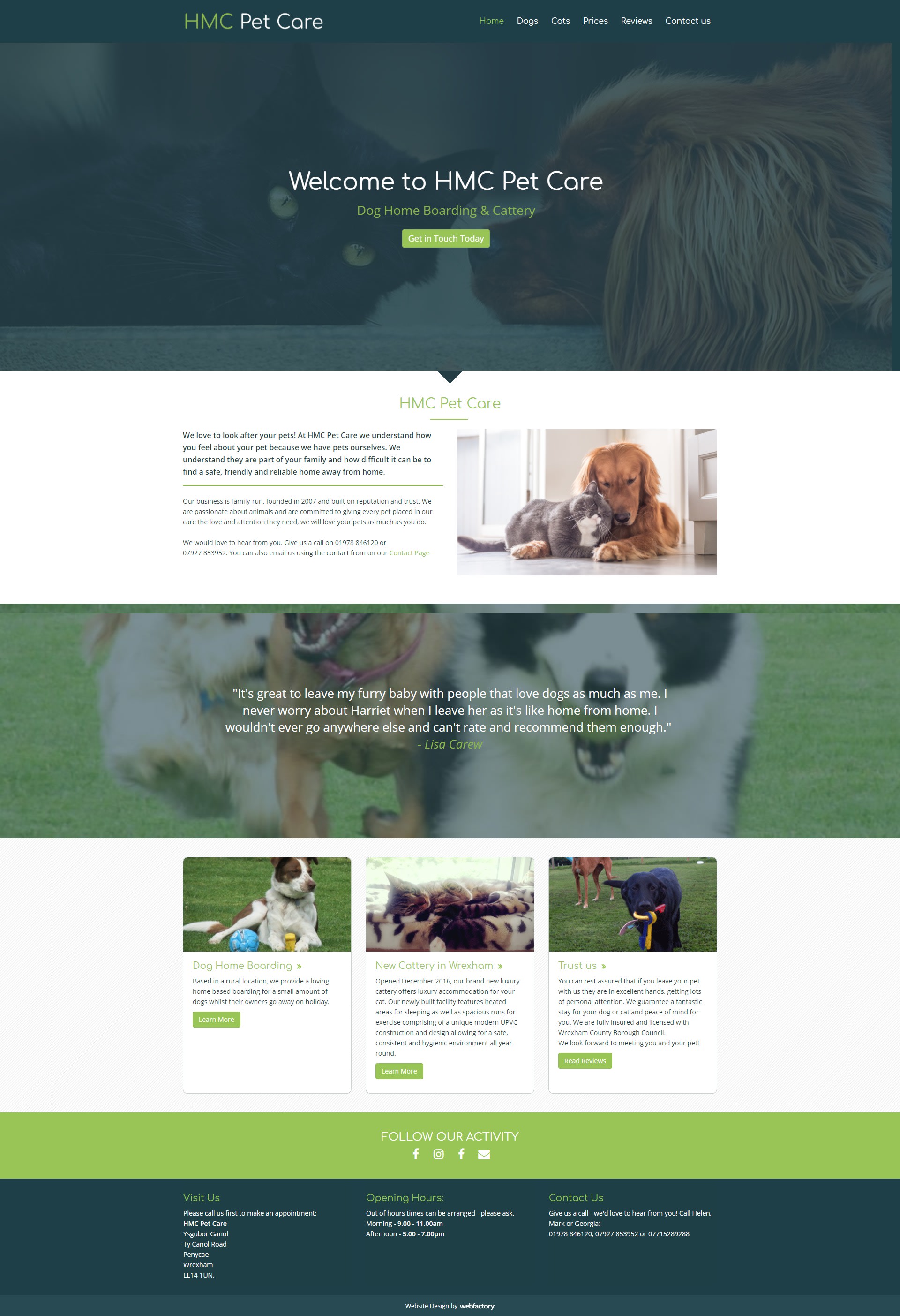 Animal Care Website Design Examples Webfactory