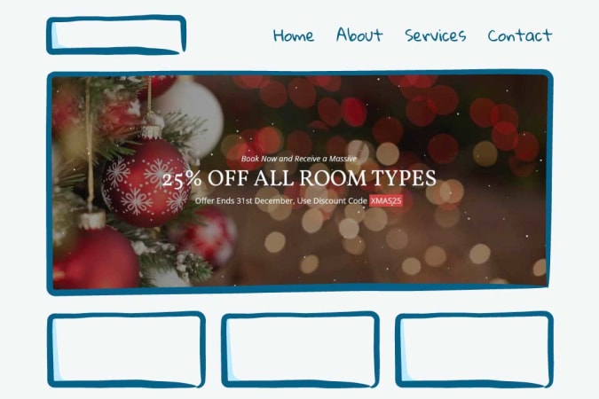 Christmas banner design