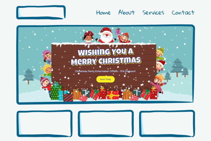 Christmas banner design