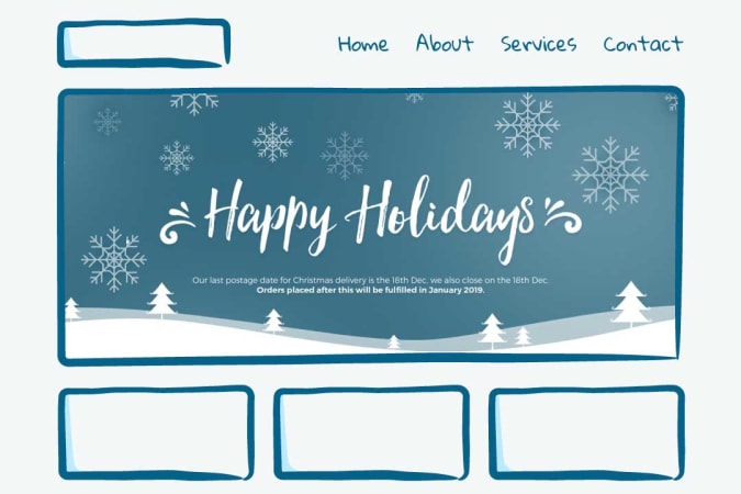 Christmas banner design