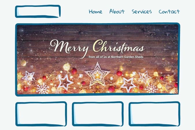 Christmas banner design