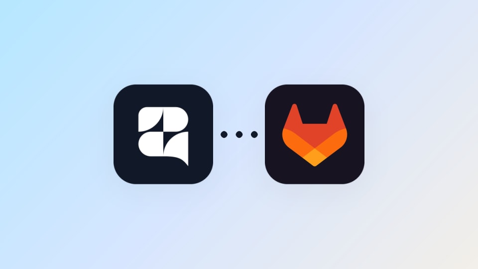 Zipchat and GitLab logos side by side, showing the Zipchat AI agent integration for GitLab