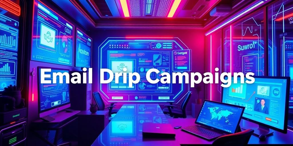 Futuristic e-commerce workspace with advanced technology.