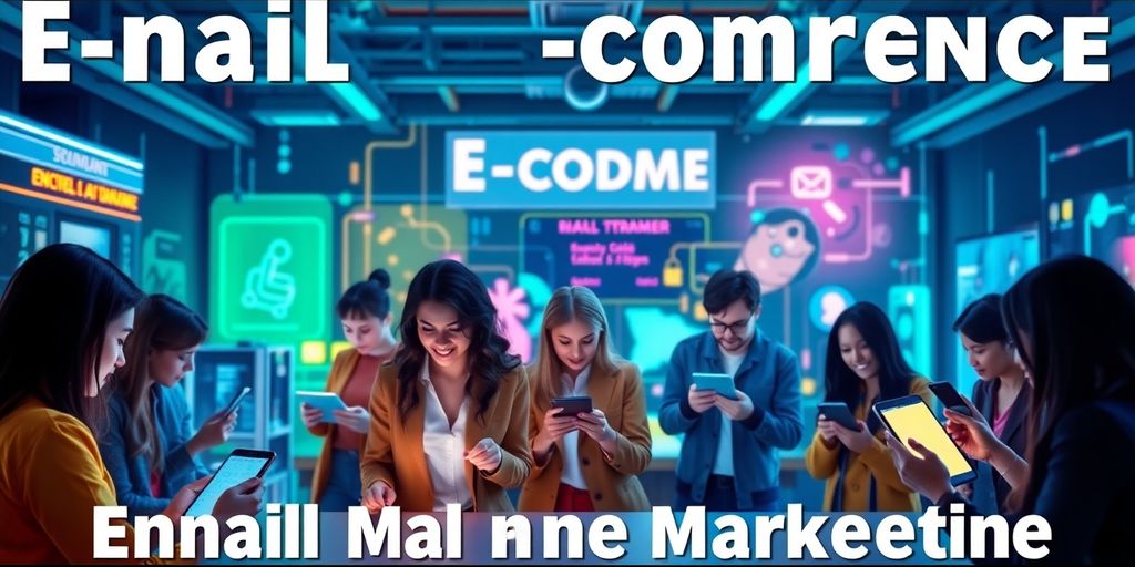 Diverse people using digital devices in a tech setting.