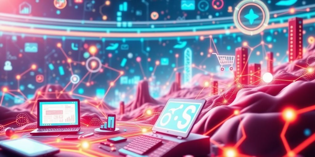 Futuristic technology landscape for SEO research.