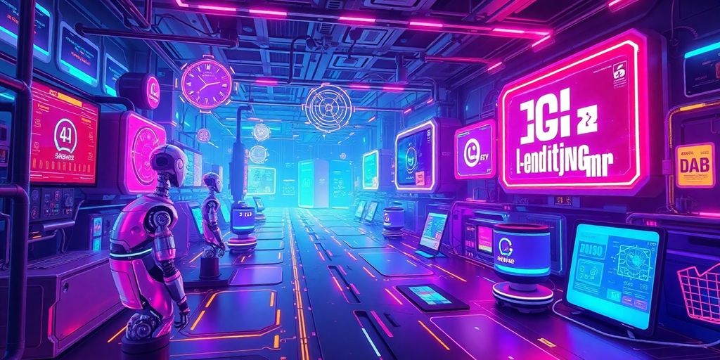 Futuristic technology in digital advertising and e-commerce.