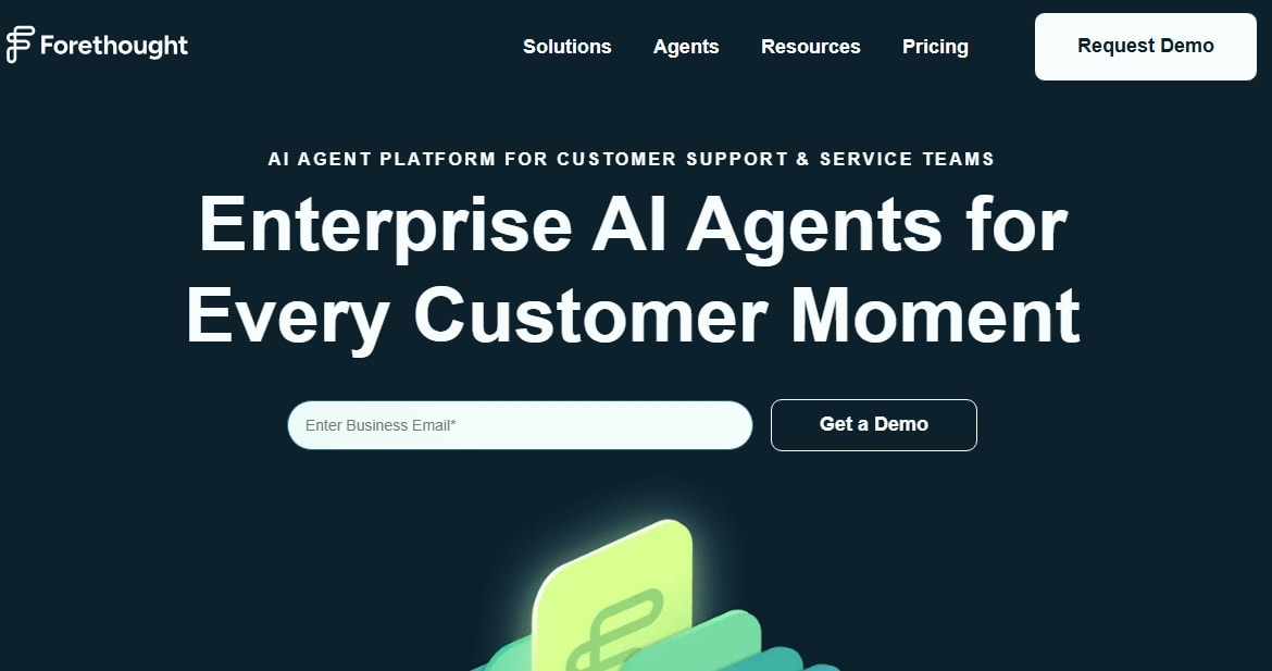 Forethought homepage