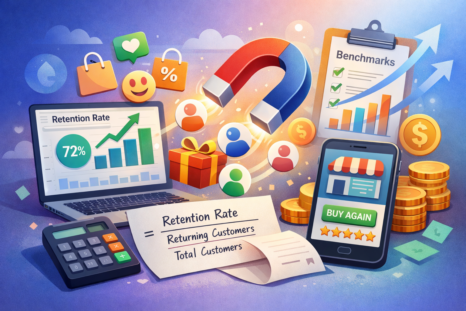 Ecommerce Retention Rate: What It Is, How To Calculate It & Benchmarks