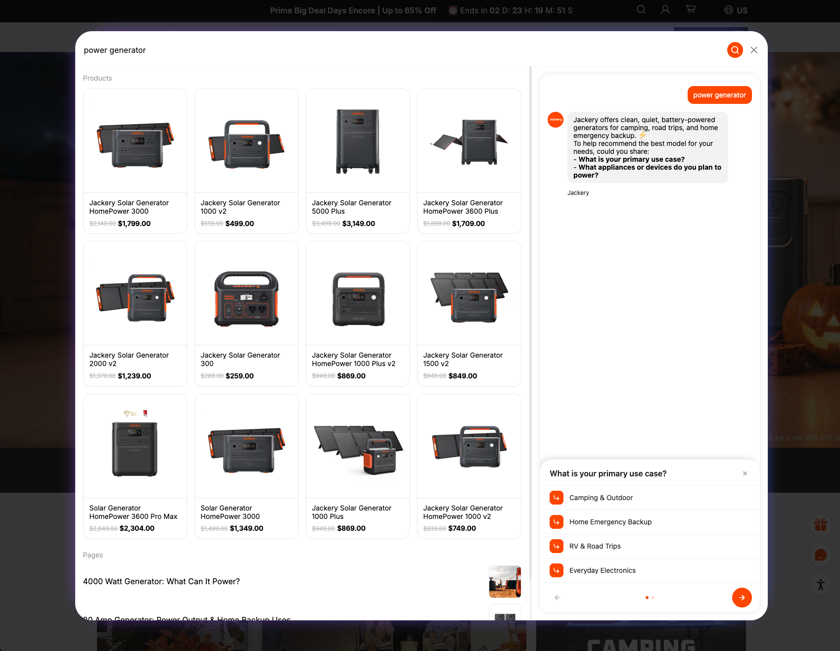 AI search - Improved search view