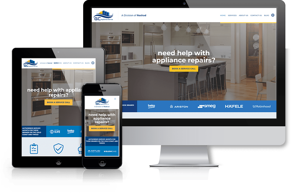 GC Appliance Service webiste screenshot