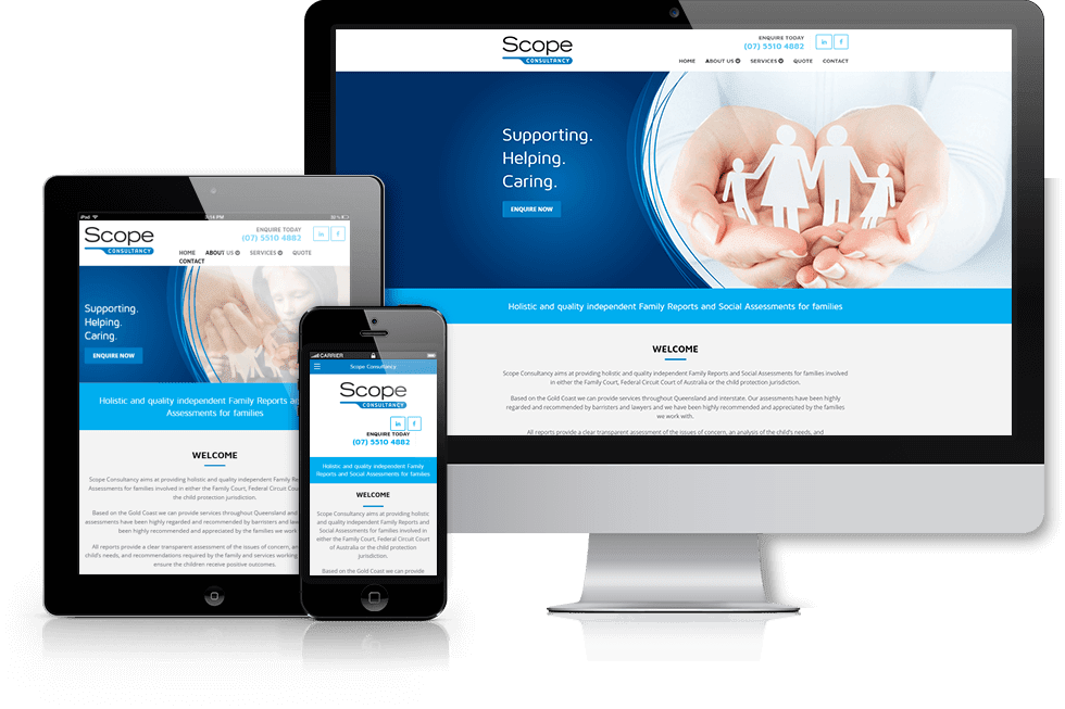 Scope Consultancy webiste screenshot