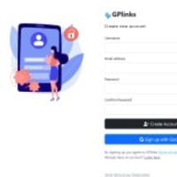 Halaman Register GPlinks