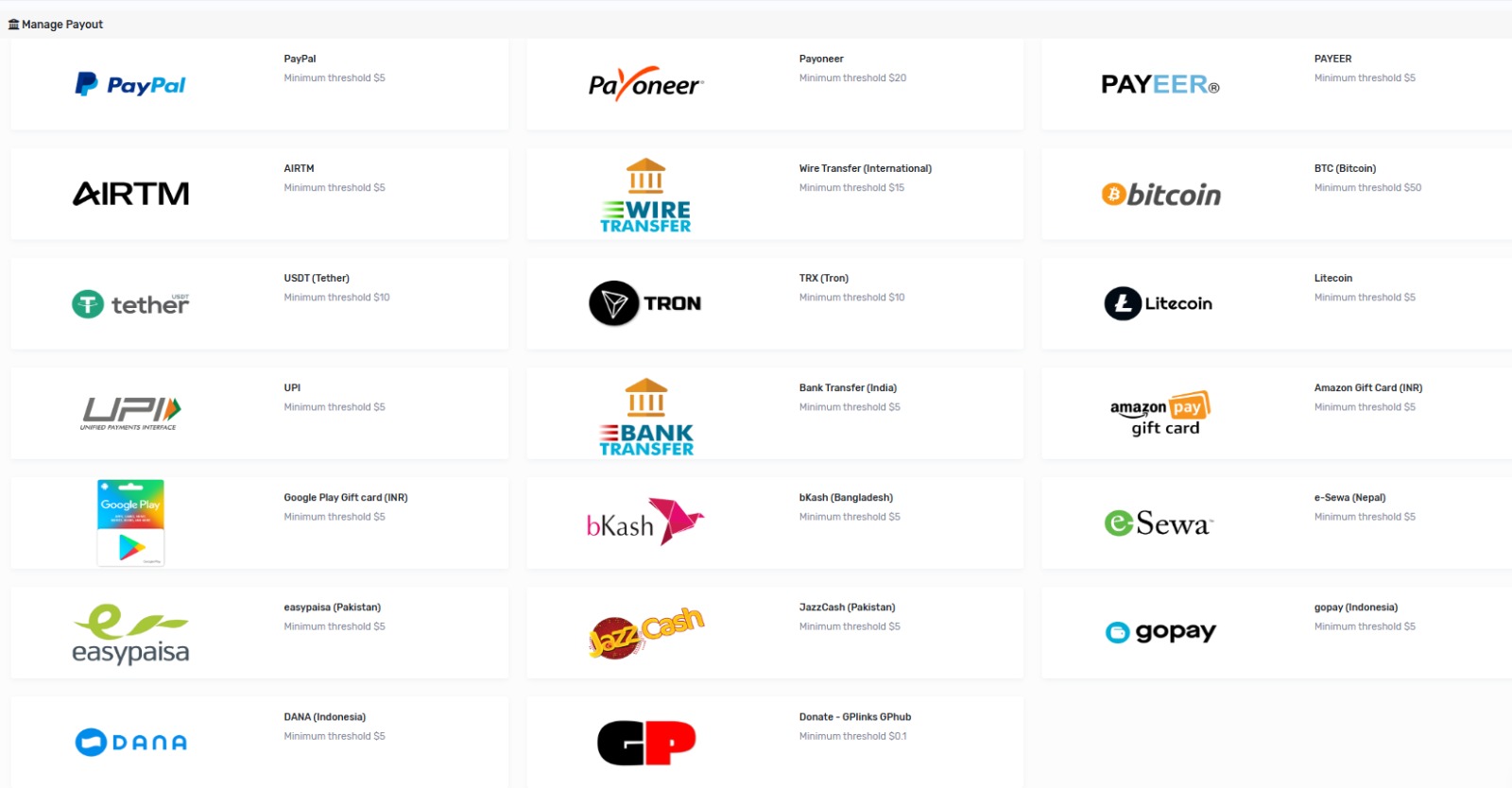 Metode Pembayaran di GPlinks