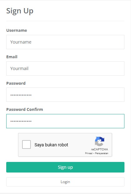 Halaman Register CPMLink.net