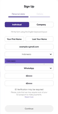 Formulir Pendaftaran PropellerAds