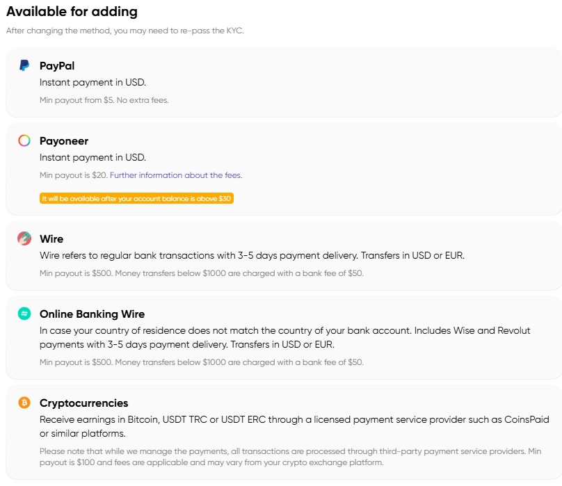 Metode Pembayaran Monetag