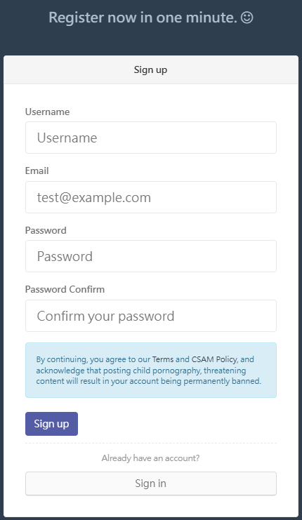 Halaman Register Ouo.io