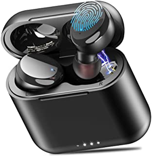tozo-t6-true-wireless-earbuds-bluetooth-headphones-touch-control-with-wireless-charging-case-ipx8-waterproof-tws-stereo-earphones-in-ear-built-in-mic-headset-premium-deep-bass-for-sport-black