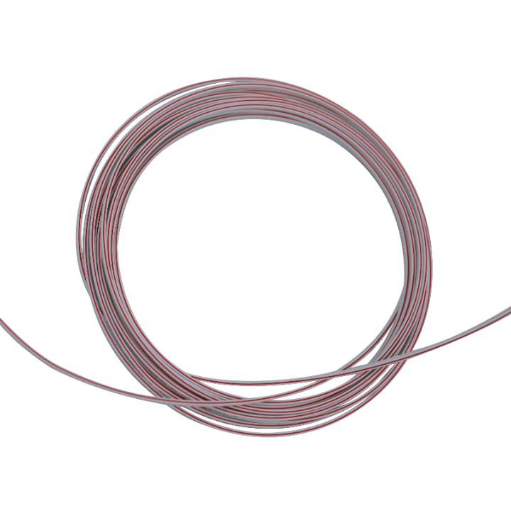 Hybrid cable,White,1 core,Single mode,0.25mm,1 m view 2