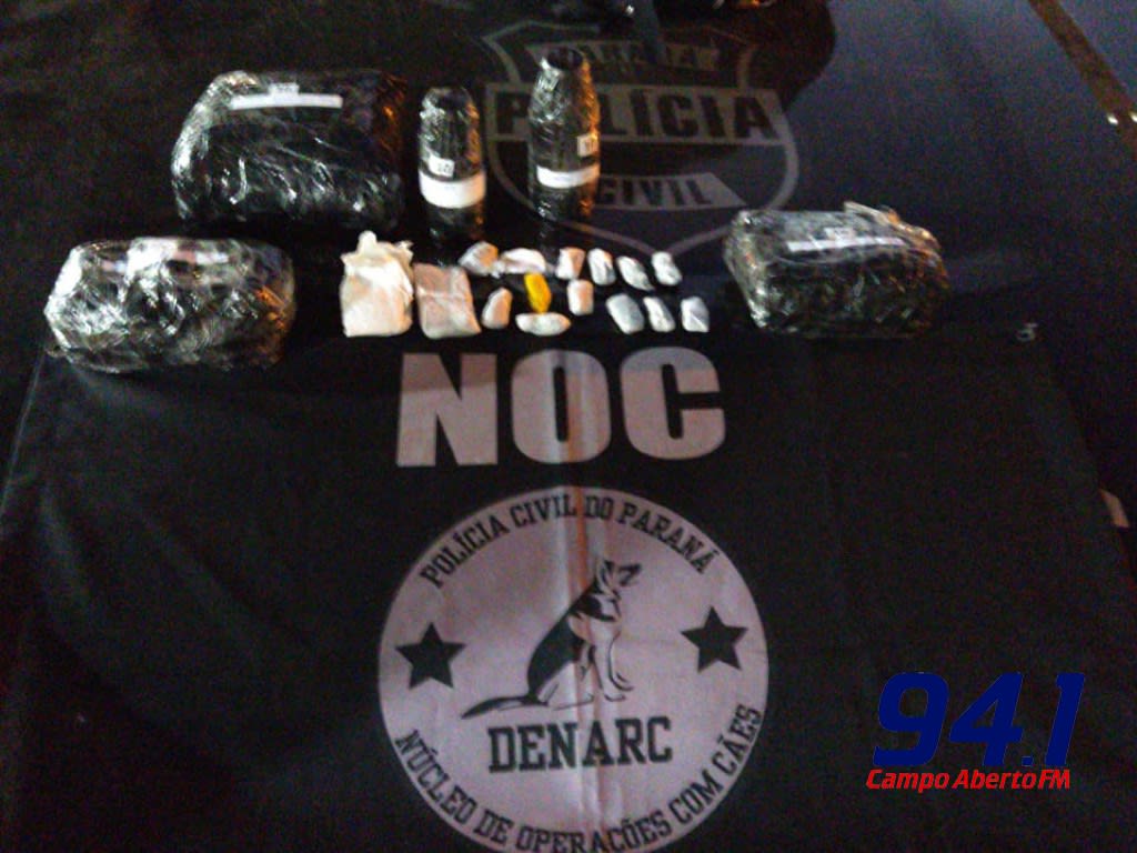 Laranjeiras: Policia Civil apreende quase 3 kg de cocaÃ­na em pÃ³ e liquida em Ã´nibus  abordado na rodoviÃ¡ria municipal