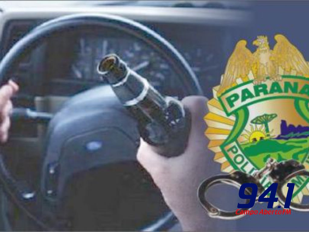 Cantagalo: Jovem Ã© preso conduzindo veÃ­culo embriagado no centro