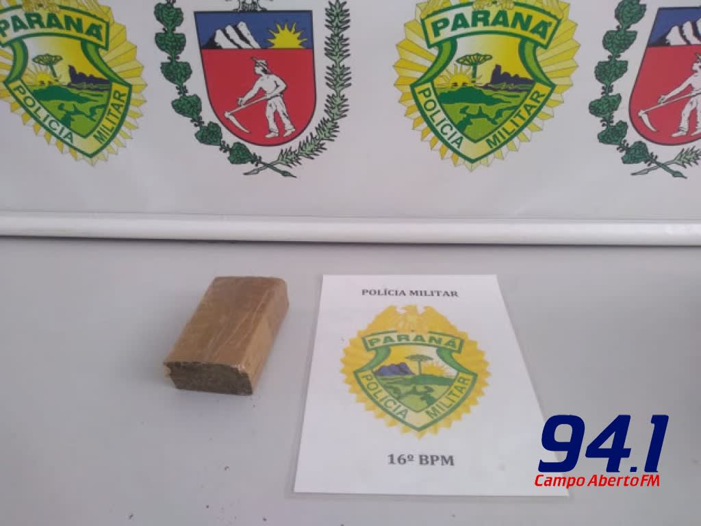 Laranjeiras: Mulher encontra tablete de maconha no bairro JoÃ£o Fernandes e aciona a PM