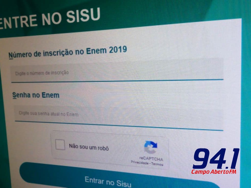 Termina nesta sexta-feira prazo de inscriÃ§Ãµes para o Sisu