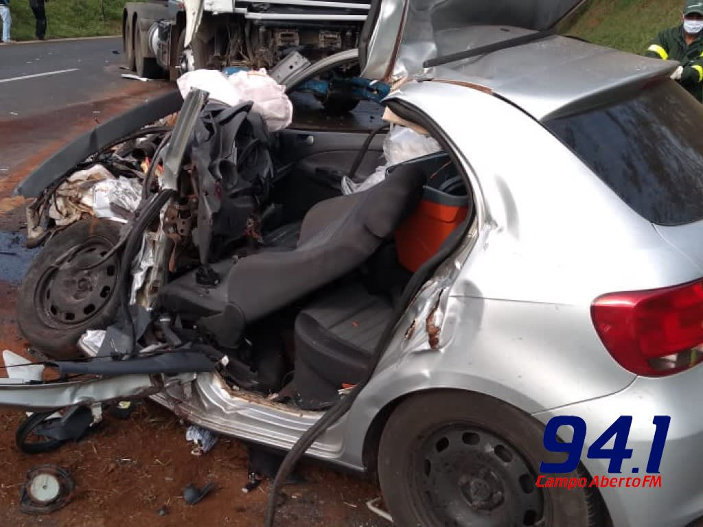 Cantagalo: Dois irmÃ£os de Medianeira morrem em acidente na BR 277