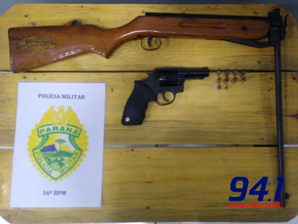 Rio Bonito: Dois homens sÃ£o presos por porte ilegal de arma de fogo na Com. IrmÃ£o Dulce