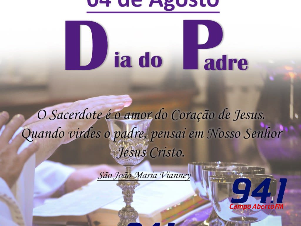 Hoje Ã© dia do Sacerdote