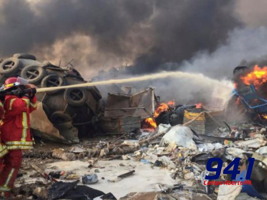 MegaexplosÃ£o atinge Ã¡rea portuÃ¡ria de Beirute - Capital do LÃ­bano