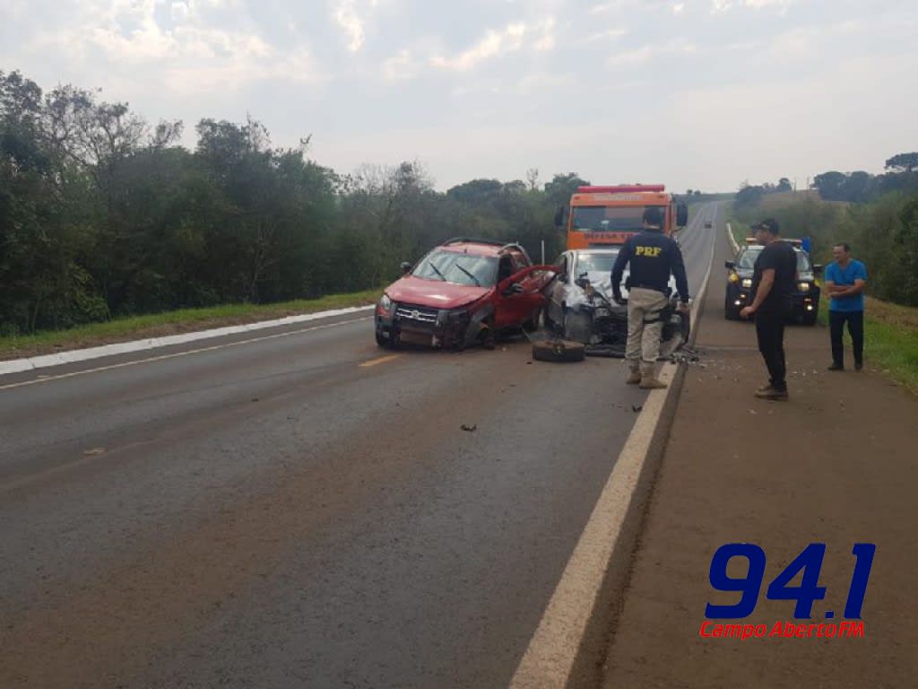 CandÃ³i: PRF atende dois acidentes graves na BR 373