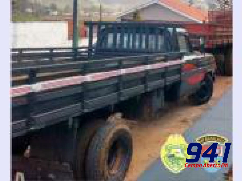 Laranjeiras: F4000 furtada em Pitanga Ã© recuperada pelas PM no Rio Lambedor e duas pessoas foram presas