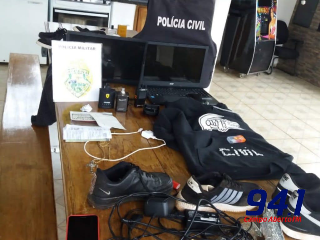 Palmital: Um homem Ã© preso e um adolescente Ã© apreendido com produtos de furto e drogas