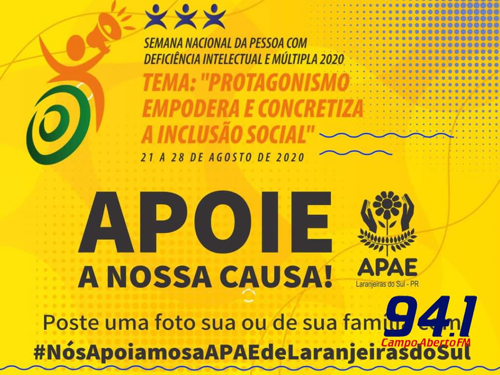 Laranjeiras: Inicia hoje(21) a Semana Nacional da Pessoa com DeficiÃªncia Intelectual e MÃºltipla com uma extensa programaÃ§Ã£o