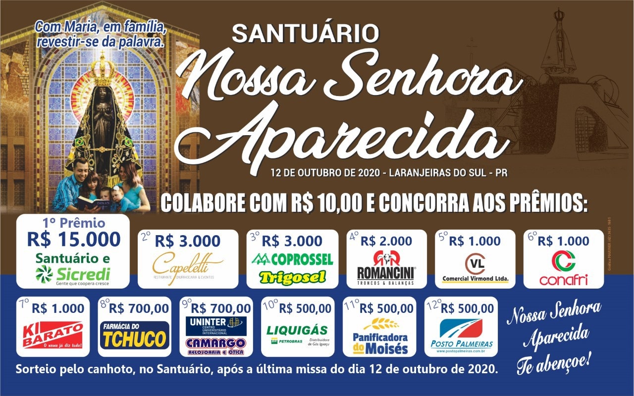 35° Festa em Louvor a Nossa Senhora Aparecida será em novo formato