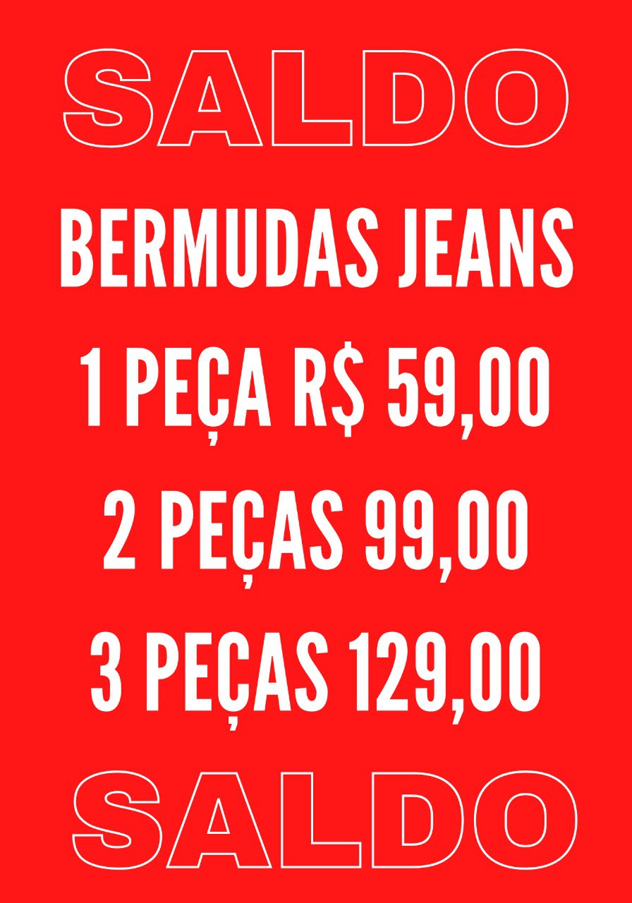 Na Latreille Jeans peÃ§as de verÃ£o com descontos de 20 a 50%
