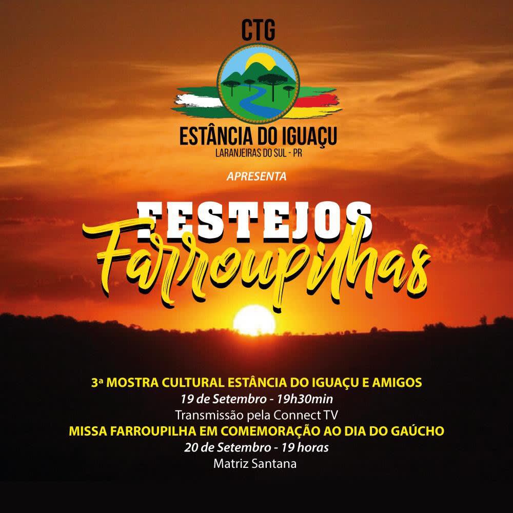 Semana Farroupilha de Laranjeiras do Sul terÃ¡ Mostra Cultural atravÃ©s de Live e Missa