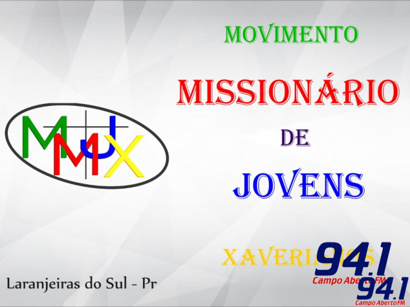Laranjeiras: Jovens missionÃ¡rios xaverianos realizam live no prÃ³ximo sÃ¡bado (27/06)