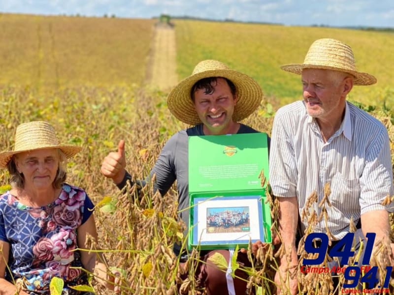 Agricultor paranaense ganha prÃªmio de produtividade de soja sem aplicar inseticida