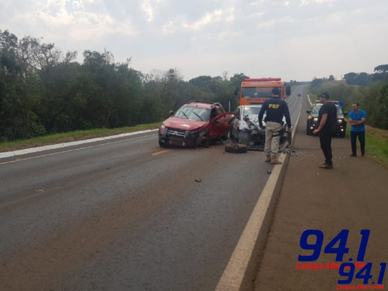 CandÃ³i: PRF atende dois acidentes graves na BR 373