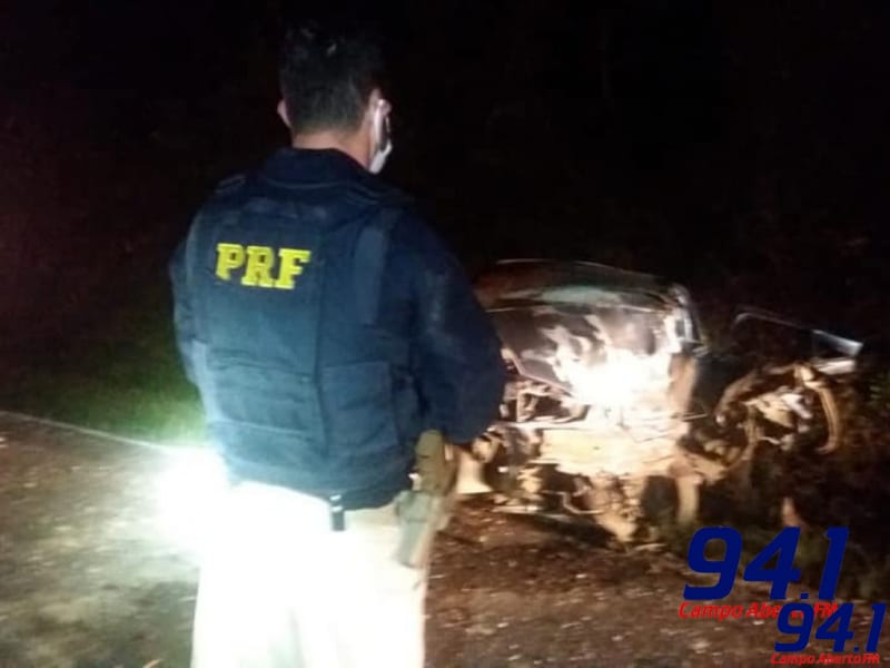 Irati: Duas pessoas morrem apÃ³s colisÃ£o frontal na BR 277