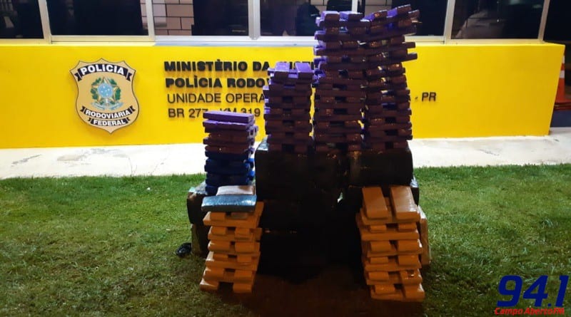 PRF apreende mais de 280 quilos de maconha em Guarapuava (PR)