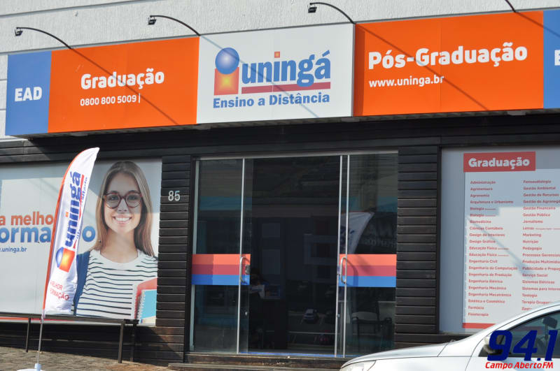 De portas abertas em Laranjeiras do Sul o Centro UniversitÃ¡rio UningÃ¡