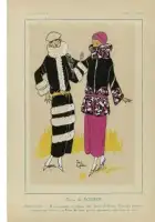 Mados plakatas „Vintažinė mada, Très Parisien 1923 3“ – mados plakatas | Framein – miniatiūra 1