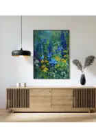 Paveikslas „Gėlių siena 2“ – botanikos plakatas | Framein – miniatiūra 2